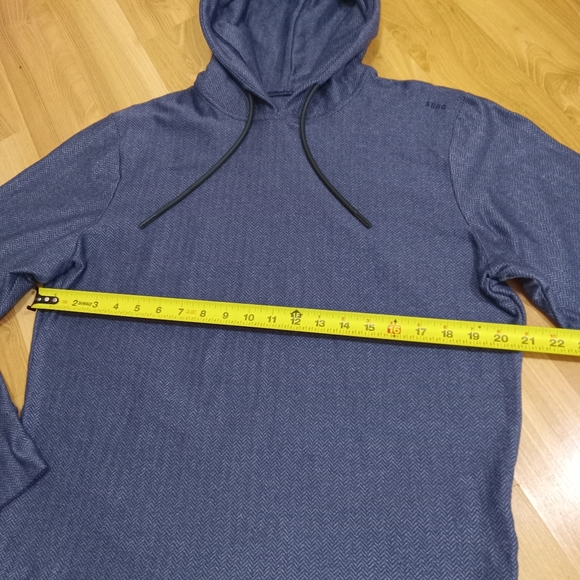 SODO Aparel Navy Performance Herringbone Hoodie *Size: Large - Picture 11 of 11